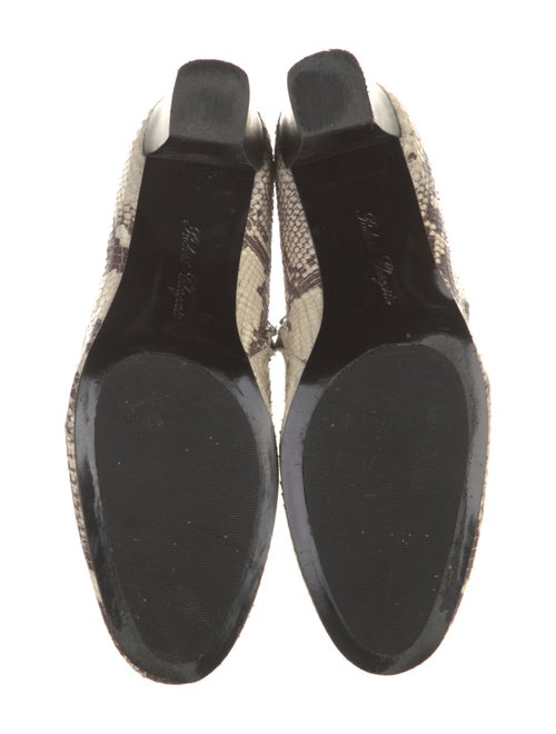Robert Clergerie Embossed Leather Animal Print Boots