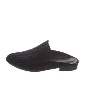Robert Clergerie Velvet Mules
