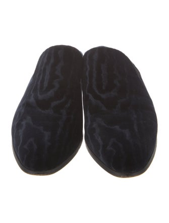 Robert Clergerie Velvet Mules