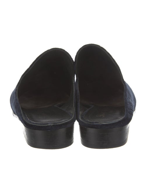 Robert Clergerie Velvet Mules