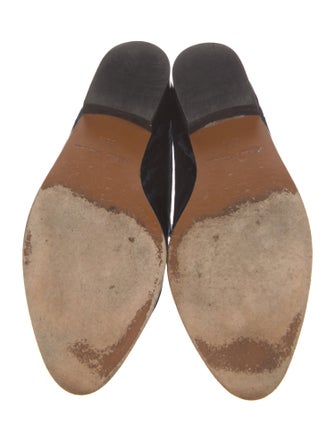 Robert Clergerie Velvet Mules