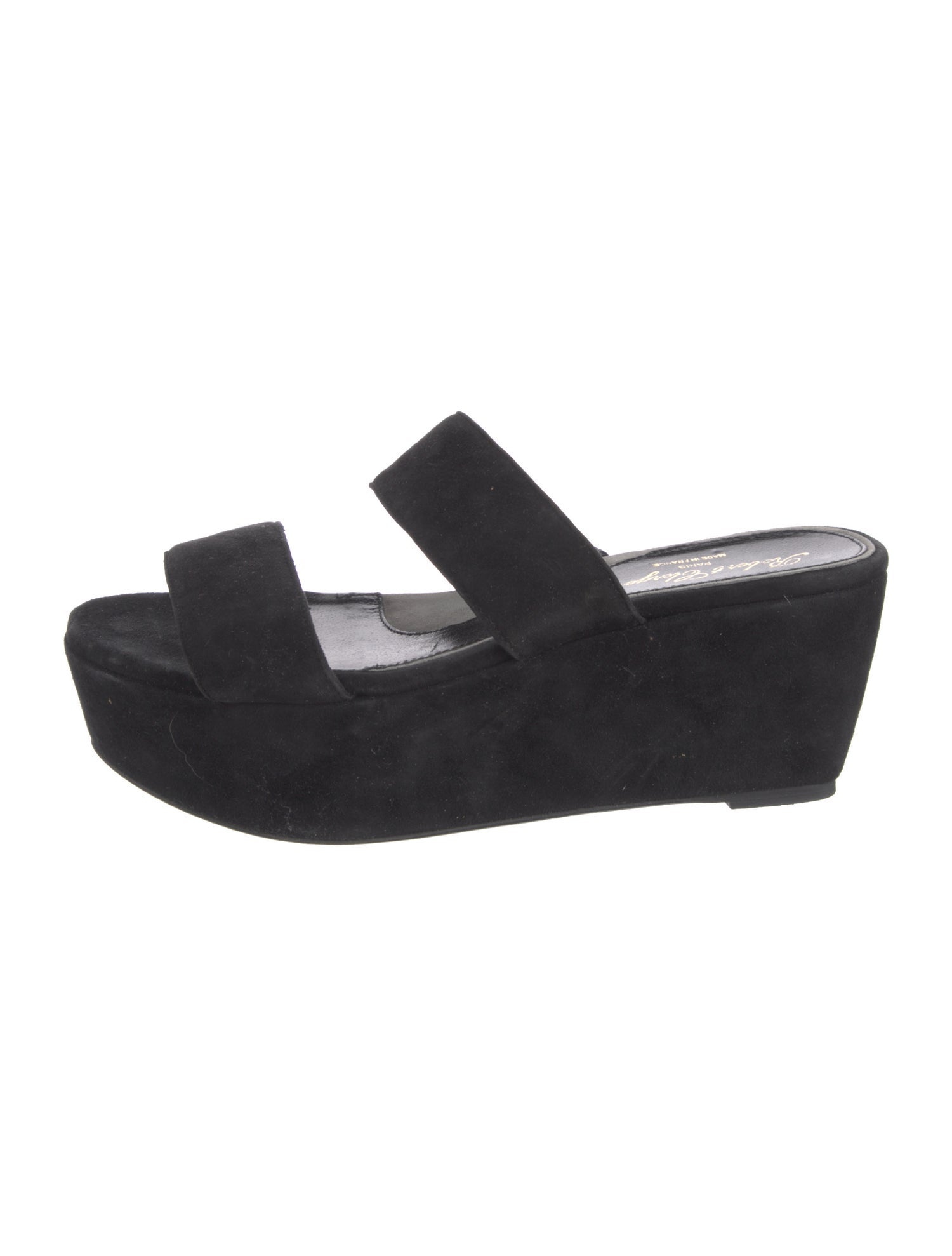 Robert Clergerie Suede Slides