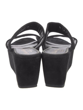 Robert Clergerie Suede Slides