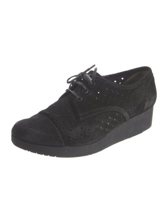 Robert Clergerie Suede Lasercut Accents Oxfords