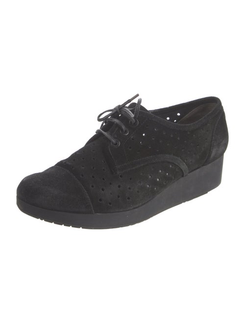 Robert Clergerie Suede Lasercut Accents Oxfords