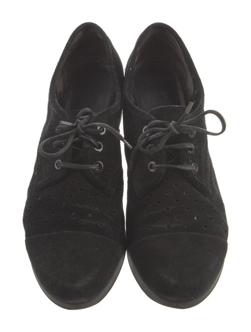 Robert Clergerie Suede Lasercut Accents Oxfords