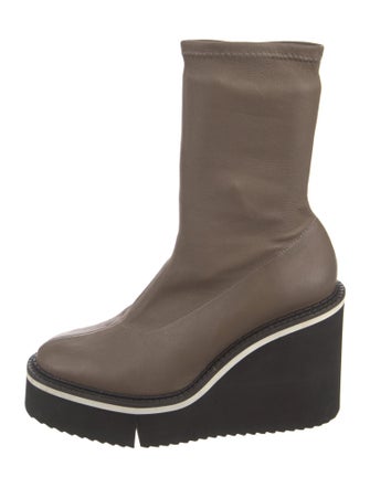 Robert Clergerie Leather Sock Boots