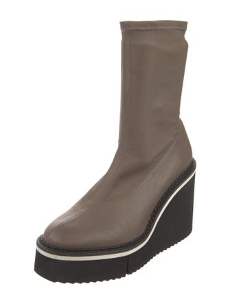 Robert Clergerie Leather Sock Boots