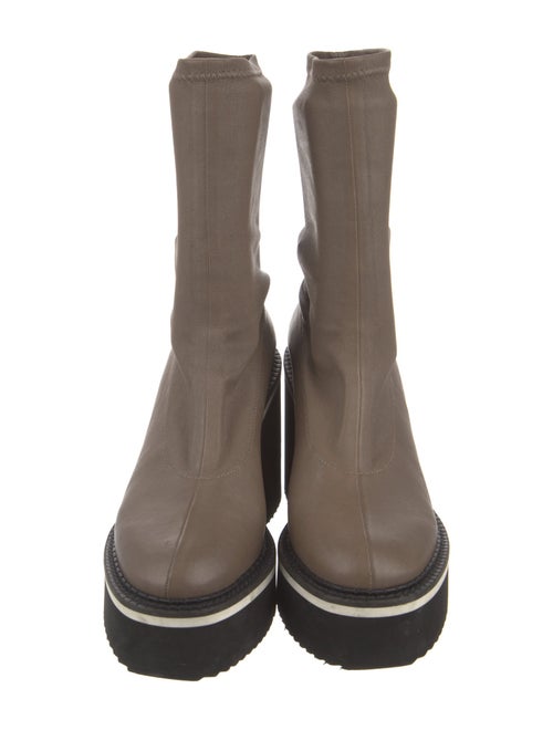 Robert Clergerie Leather Sock Boots