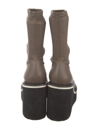 Robert Clergerie Leather Sock Boots