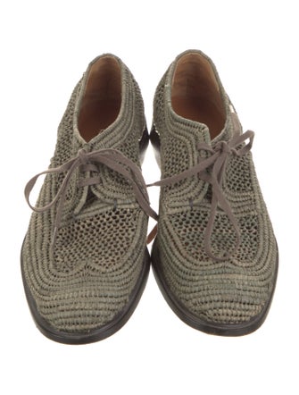 Robert Clergerie Straw Oxfords