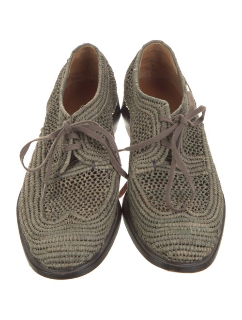 Robert Clergerie Straw Oxfords