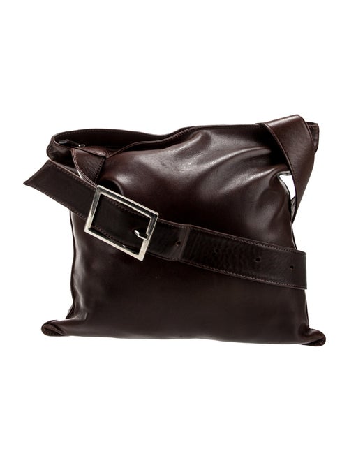 Robert Clergerie Leather Messenger Bag