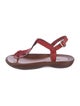 Robert Clergerie Leather T-Strap Sandals