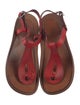 Robert Clergerie Leather T-Strap Sandals