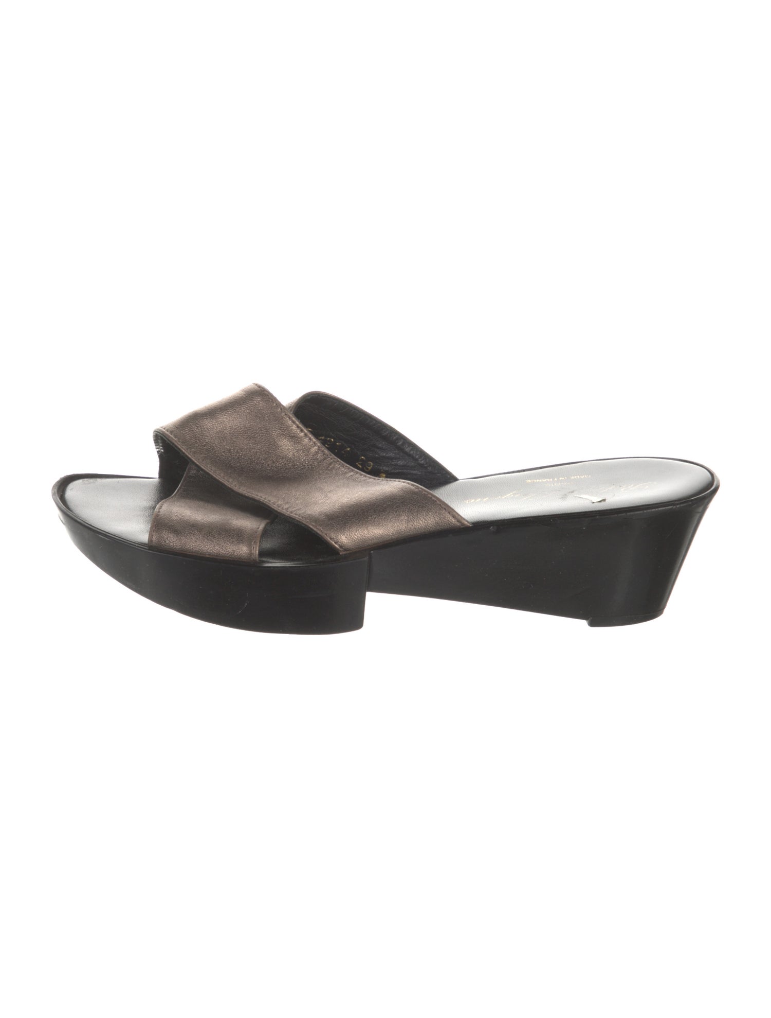 Robert Clergerie Leather Slides