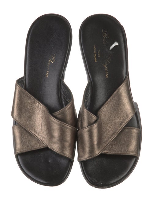 Robert Clergerie Leather Slides