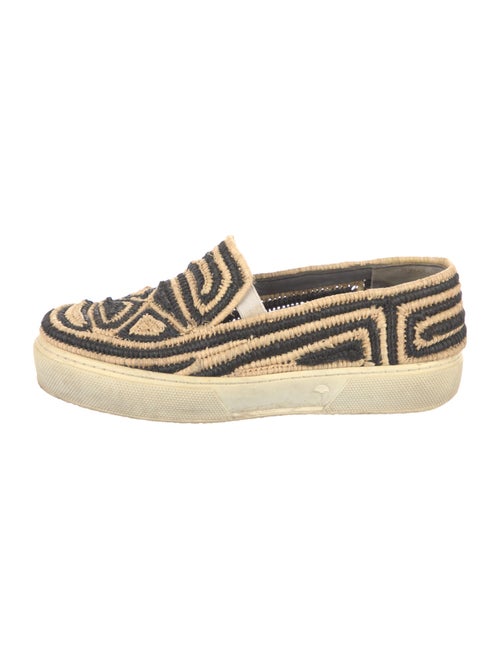 Robert Clergerie Straw Printed Espadrilles