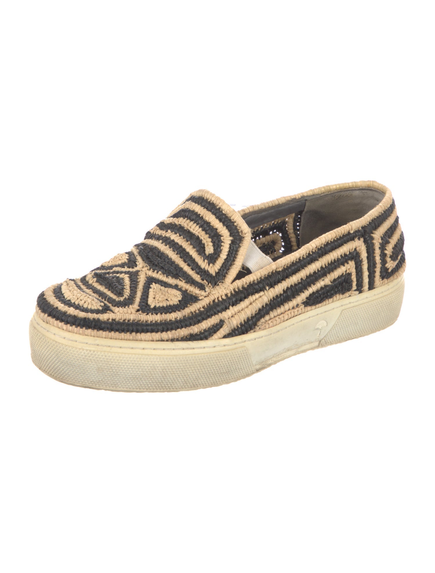Robert Clergerie Straw Printed Espadrilles