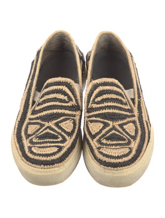 Robert Clergerie Straw Printed Espadrilles