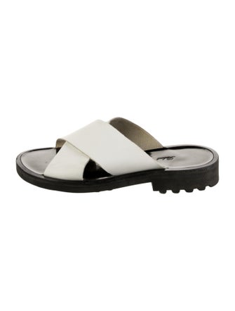 Robert Clergerie Leather Slides