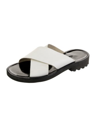 Robert Clergerie Leather Slides