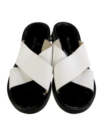 Robert Clergerie Leather Slides