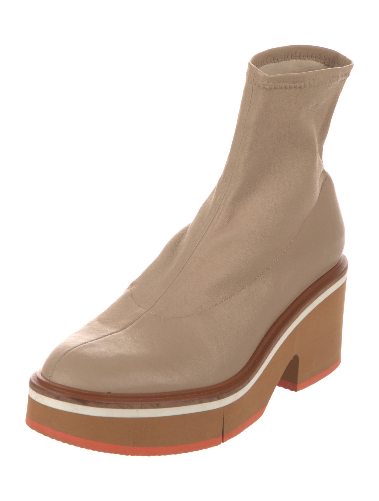 Robert Clergerie Leather Sock Boots