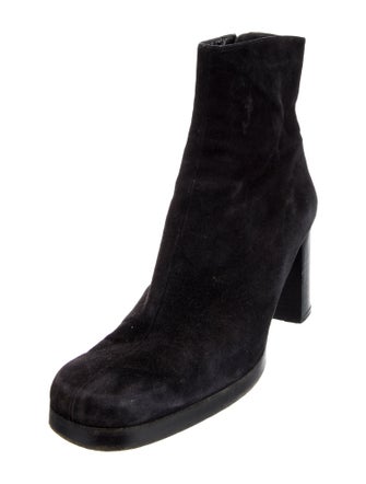 Robert Clergerie Suede Eyelet Trim Boots