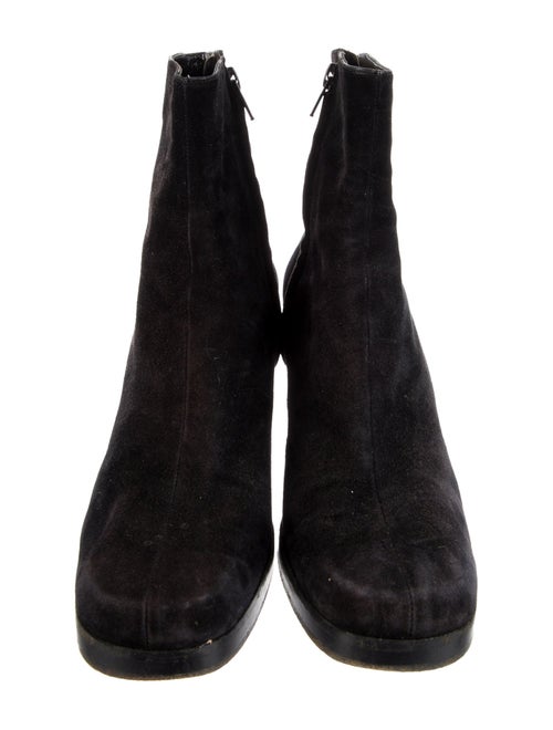 Robert Clergerie Suede Eyelet Trim Boots