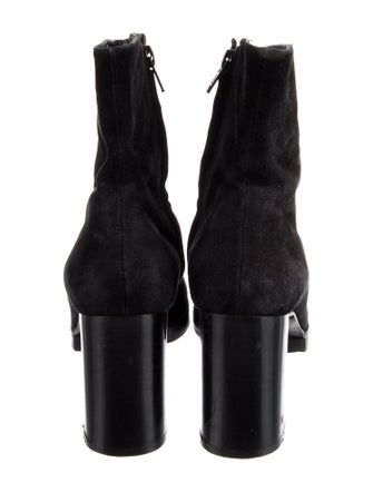 Robert Clergerie Suede Eyelet Trim Boots