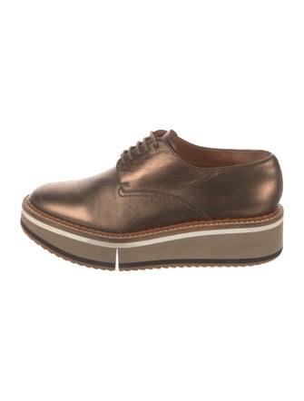 Robert Clergerie Leather Whipstitch Trim Oxfords
