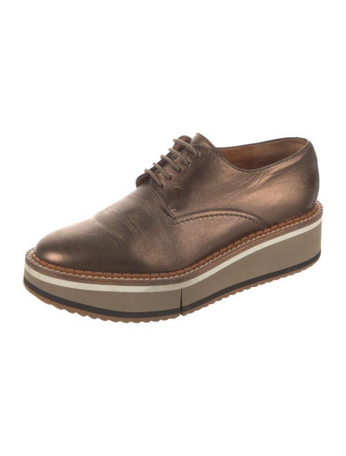 Robert Clergerie Leather Whipstitch Trim Oxfords