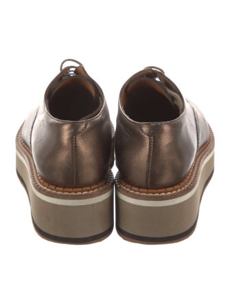 Robert Clergerie Leather Whipstitch Trim Oxfords