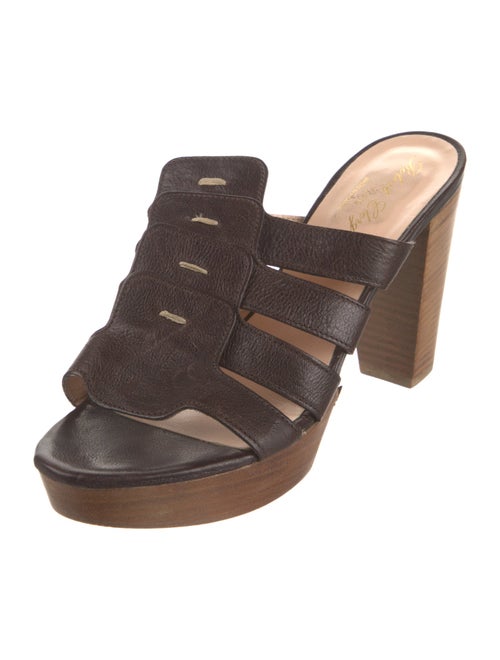 Robert Clergerie Leather Slides