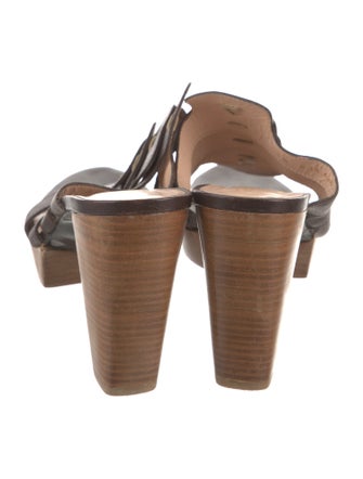 Robert Clergerie Leather Slides