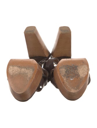 Robert Clergerie Leather Slides