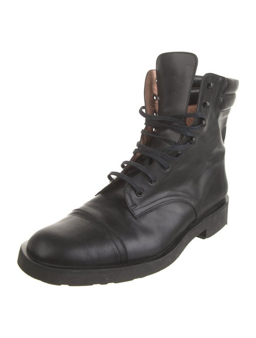 Robert Clergerie Leather Combat Boots
