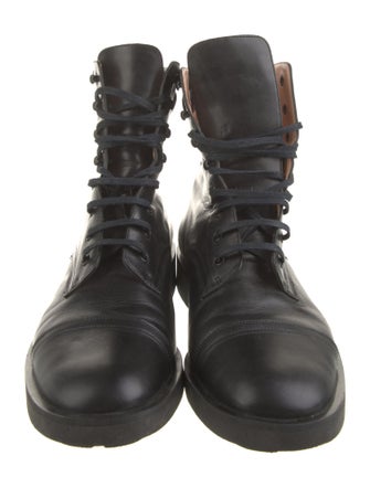 Robert Clergerie Leather Combat Boots