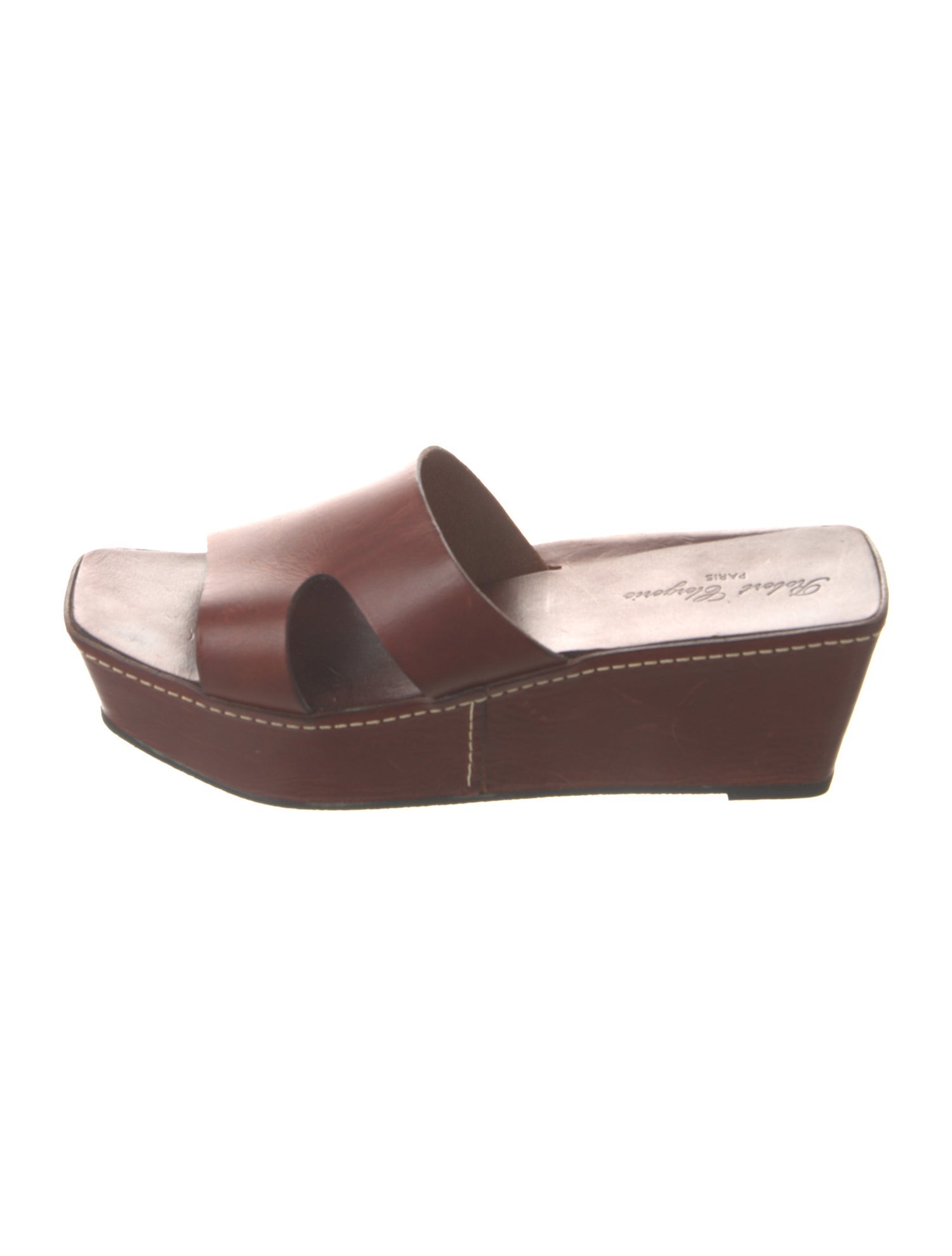 Robert Clergerie Leather Slides
