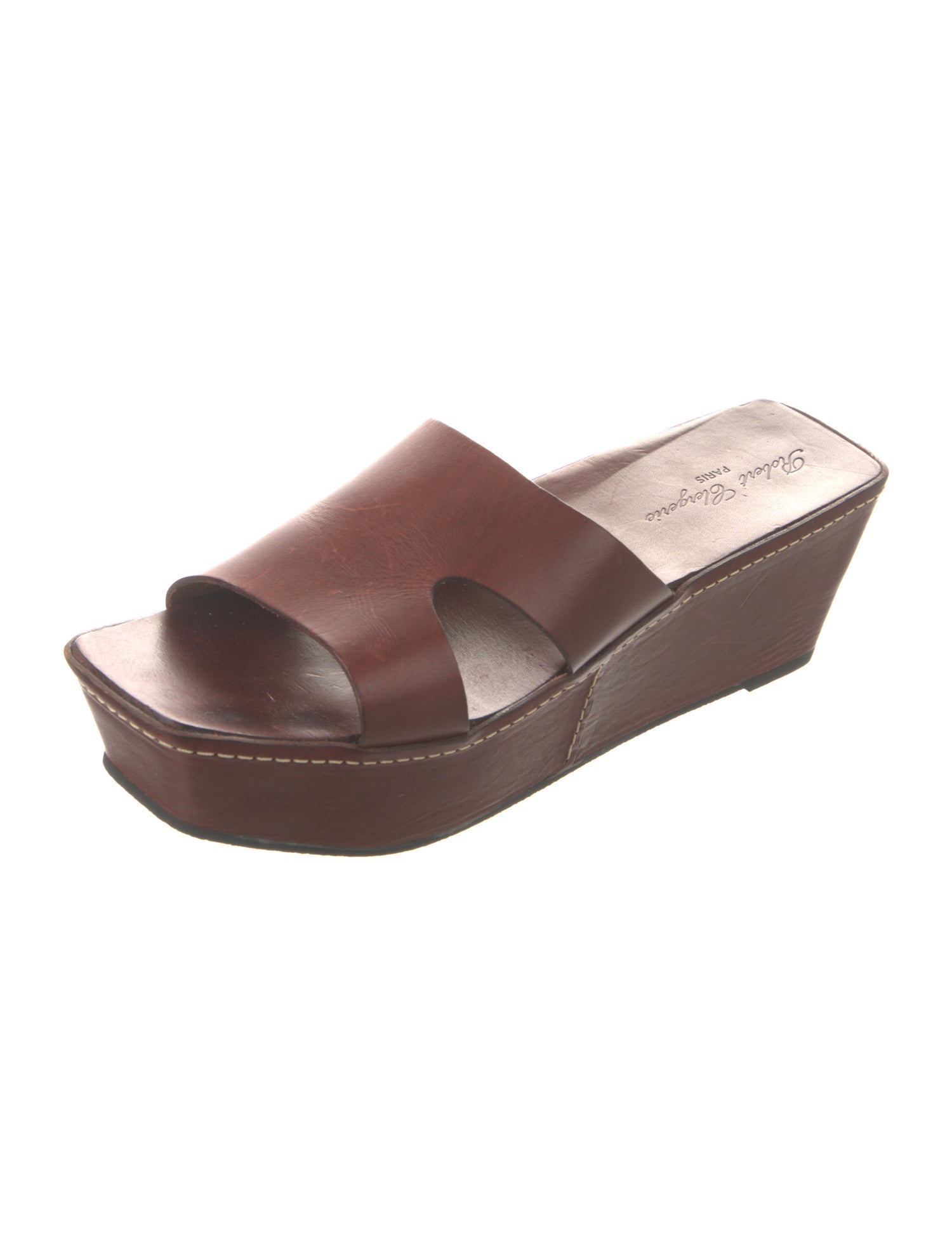Robert Clergerie Leather Slides