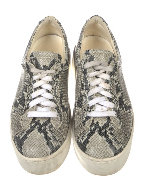 Robert Clergerie Leather Animal Print Sneakers