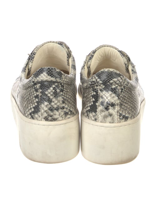 Robert Clergerie Leather Animal Print Sneakers