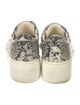 Robert Clergerie Leather Animal Print Sneakers