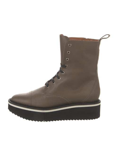 Robert Clergerie Leather Combat Boots