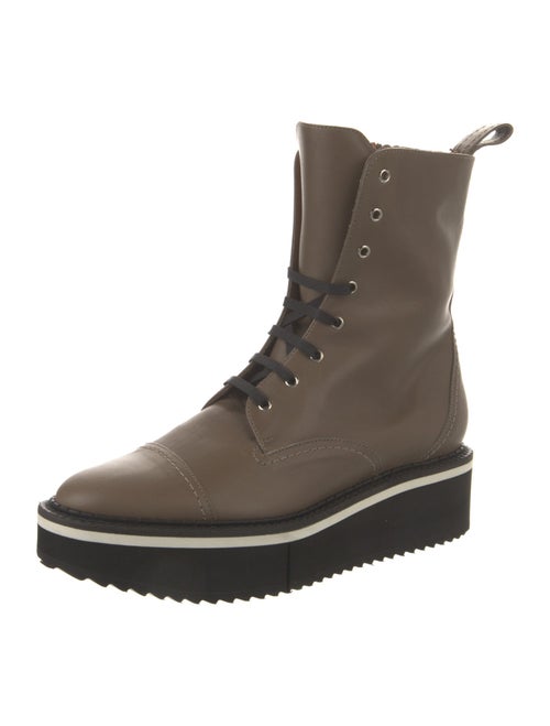 Robert Clergerie Leather Combat Boots