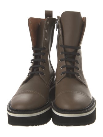 Robert Clergerie Leather Combat Boots
