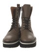 Robert Clergerie Leather Combat Boots