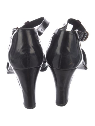 Robert Clergerie Patent Leather T-Strap Pumps
