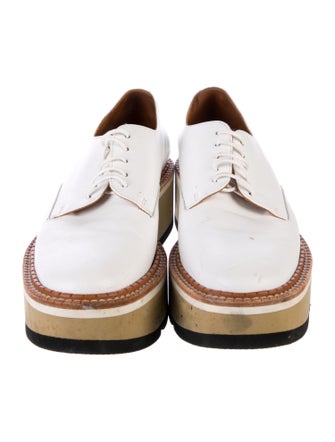 Robert Clergerie Leather Wedge Sneakers